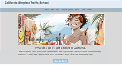 Desktop Screenshot of californiasimplesttrafficschool.com